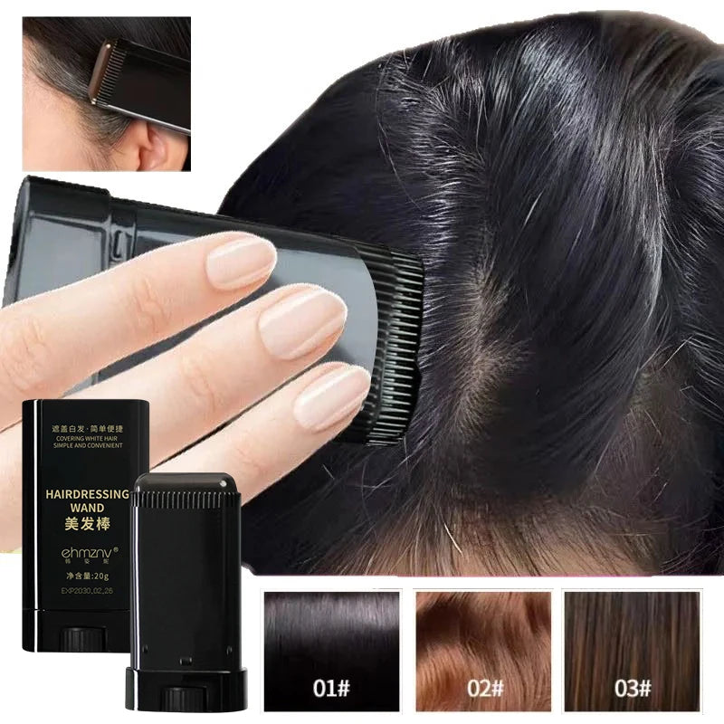 Hair Color Stick – Instant Gray Root & Hairline Coverage Hair Color Stick QXL