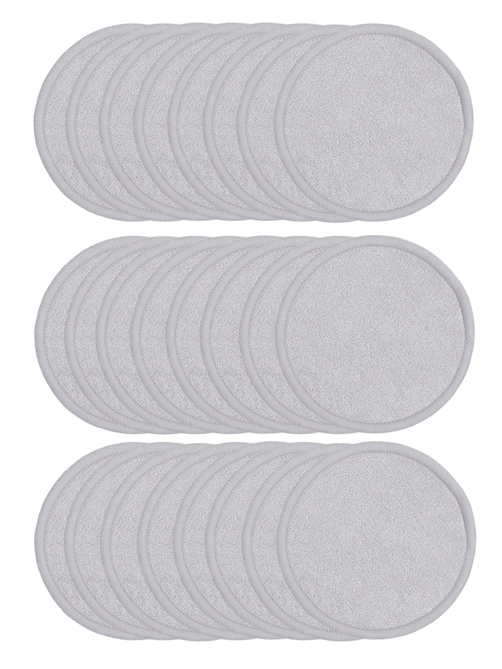 Bamboo Fiber Makeup Remover Pads – Reusable 6/12/24 Pack Makeup Remover Pads QXL 24Pcs