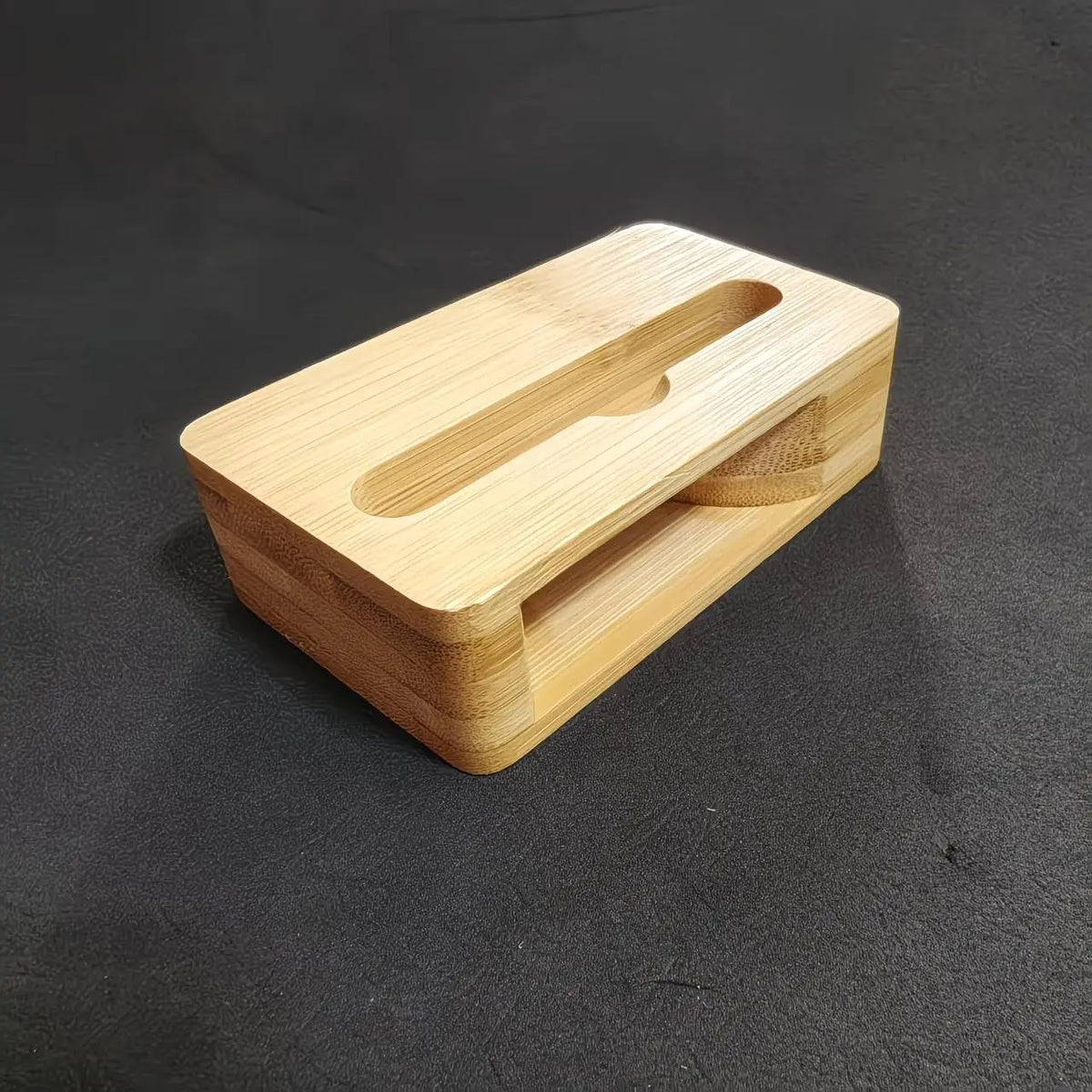Bamboo Phone Stand with Mini Speaker – Universal Smartphone Bamboo Phone Stand QXL