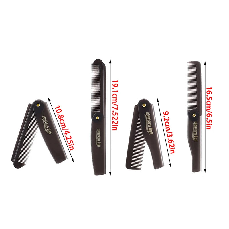 Foldable Pocket Comb – Plastic Beard & Hair Styling Tool Foldable Pocket Comb QXL