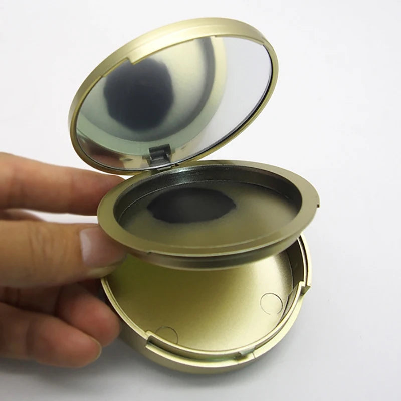 Refillable Pressed Powder Compact Jar with Vanity Mirror Refillable Powder Compact QXL