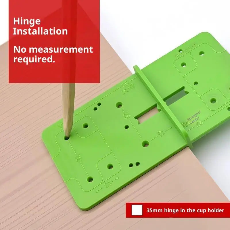 Hinge Hole Drilling Guide Jig | Cabinet Boring Template Drilling Guide Jig QXL