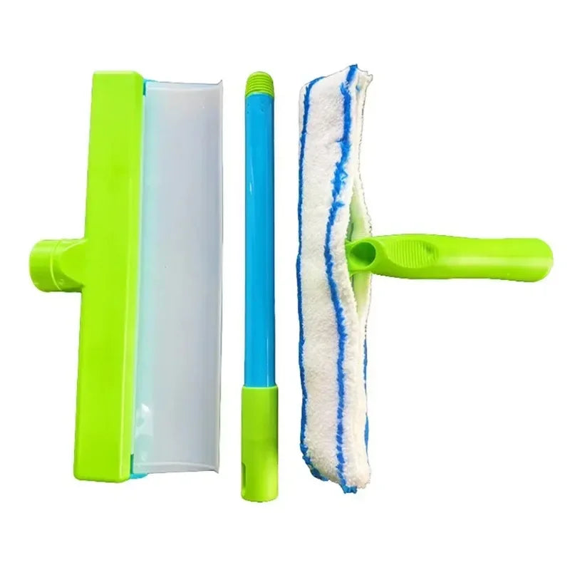 Microfiber Glass Cleaning Set with Squeegee | Windows & Tiles Glass Cleaning Set QXL