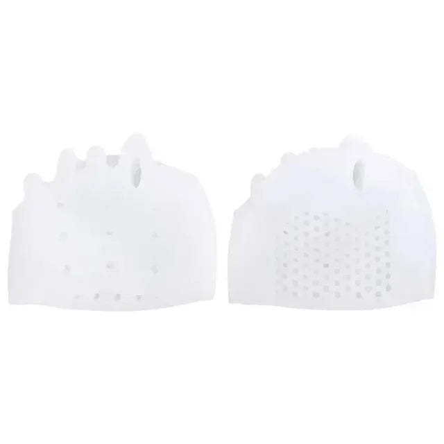 2-Pack Silicone Toe Separator & Gel Forefoot Cushion Pads Gel Forefoot Pads QXL M9 White 2PCS