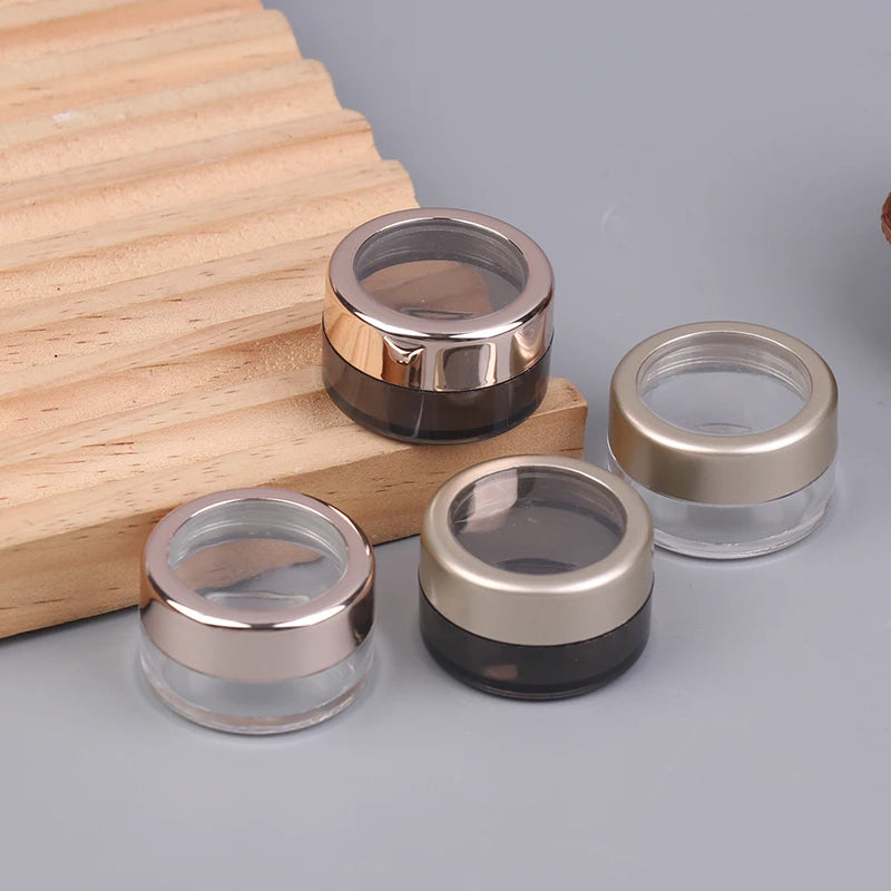 2-Pack 5g Transparent Nail Glitter Jars | ABS Storage Case Nail Glitter Storage Jar QXL