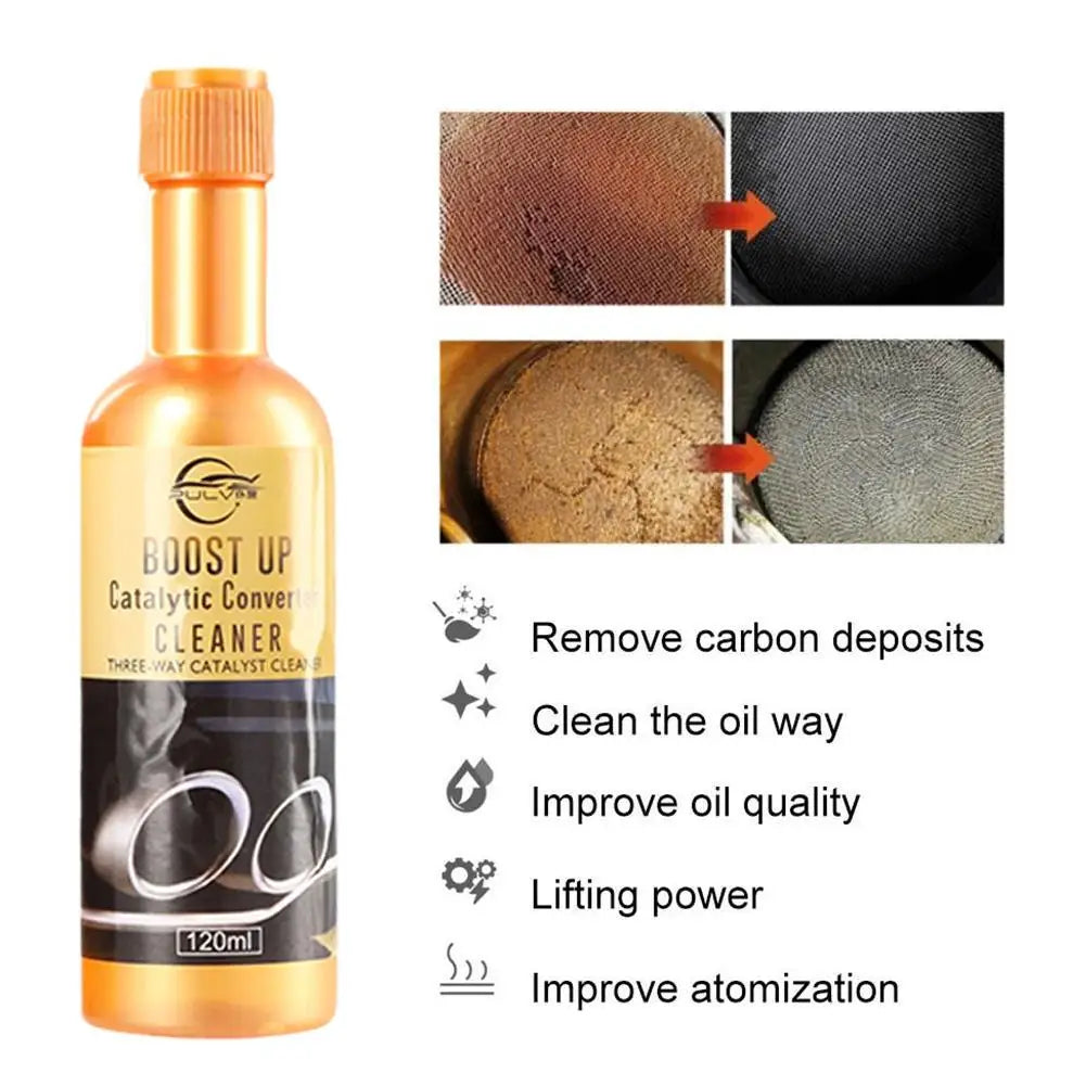3-Pack Catalytic Converter Cleaner | 120ml Fuel System Treatment Fuel System Cleaner QXL