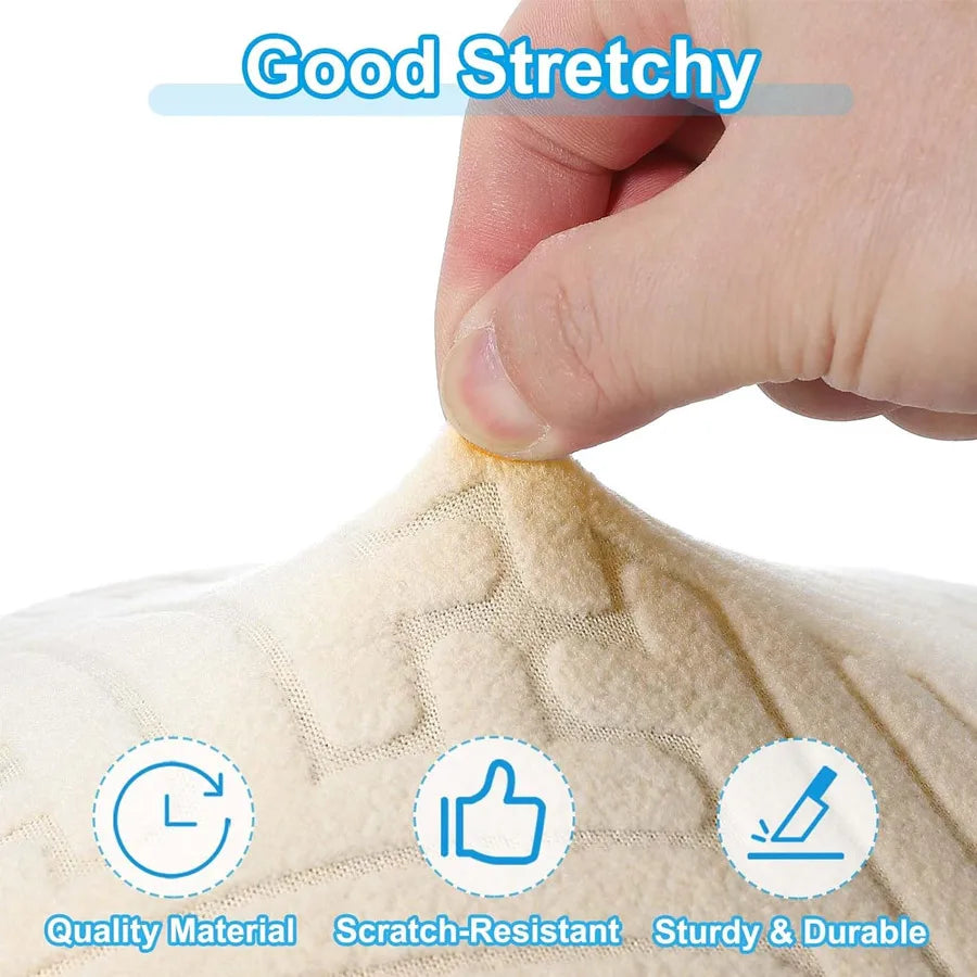 Round Stretch Bar Stool Covers | Elastic Seat Covers 1–4 Pack Bar Stool Cover QXL