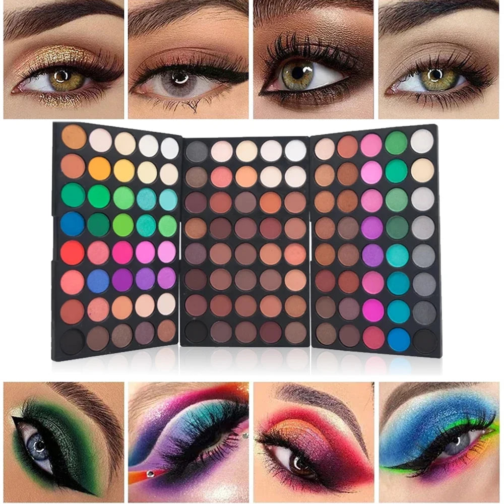 VERONNI 120-Color Eyeshadow Palette – Matte, Glitter & Shimmer Eyeshadow Palette QXL 120 color