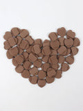 vvocci 50-Pc Mini Finger Puffs | Powder & Concealer Applicator Cosmetic Puff Set QXL M157 Coffee 50pcs