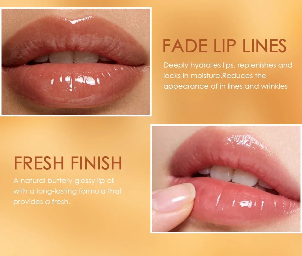 Julystar Honey Lip Oil – Non-Sticky Glossy Nourishing Lip Gloss Lip Oil Gloss QXL