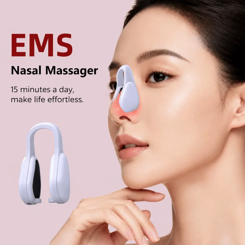 EMS Microcurrent Nose Shaper Device | Electric Clip Massager Facial Beauty Device QXL