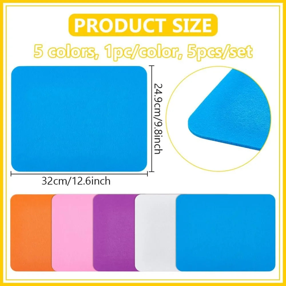 Ita Bag Felt Insert Panels – 5 Colors 12.5×9.8" Rectangle Set Ita Bag Insert Panel QXL