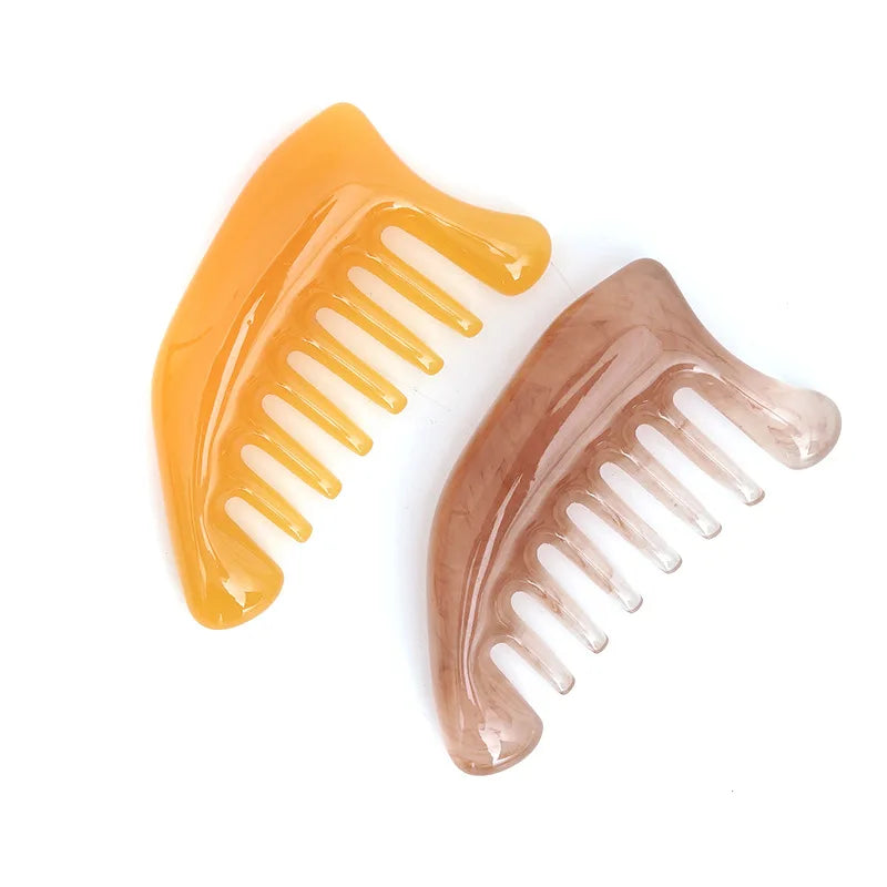 Beeswax Resin Gua Sha Comb | Face & Scalp Massage Tool Gua Sha Massage Comb QXL