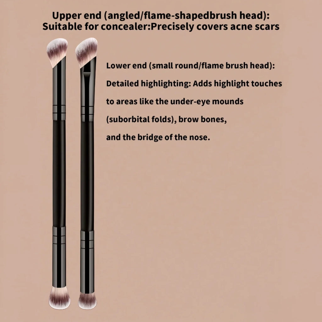 LUXEBLEND 6-Pc Dual-Ended Travel Makeup Brush Set Makeup Brush Set QXL