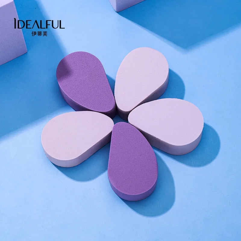 10-Piece Makeup Sponge & Powder Puff Set | Dry & Wet Use Makeup Sponge Set QXL