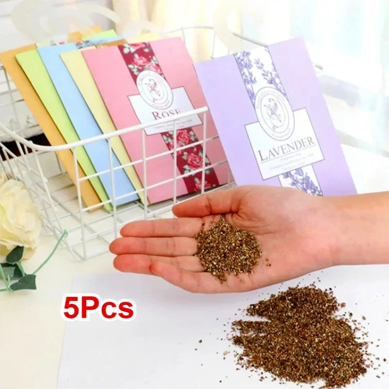 5-Pack Scented Sachets | Car, Wardrobe & Home Air Freshener Scented Sachet QXL