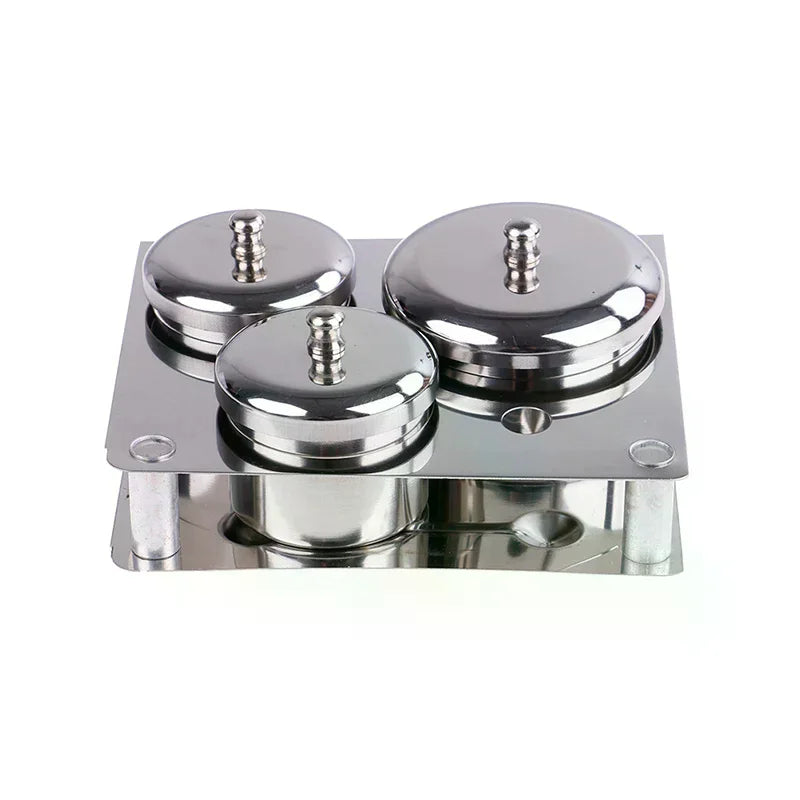 3-Pc Stainless Steel Dappen Dish Set | Nail Art Organizer Nail Art Organizer QXL