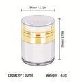 Airless Pump Jar Refillable Vacuum Bottle 15–100ml Airless Pump Jar QXL 30ML