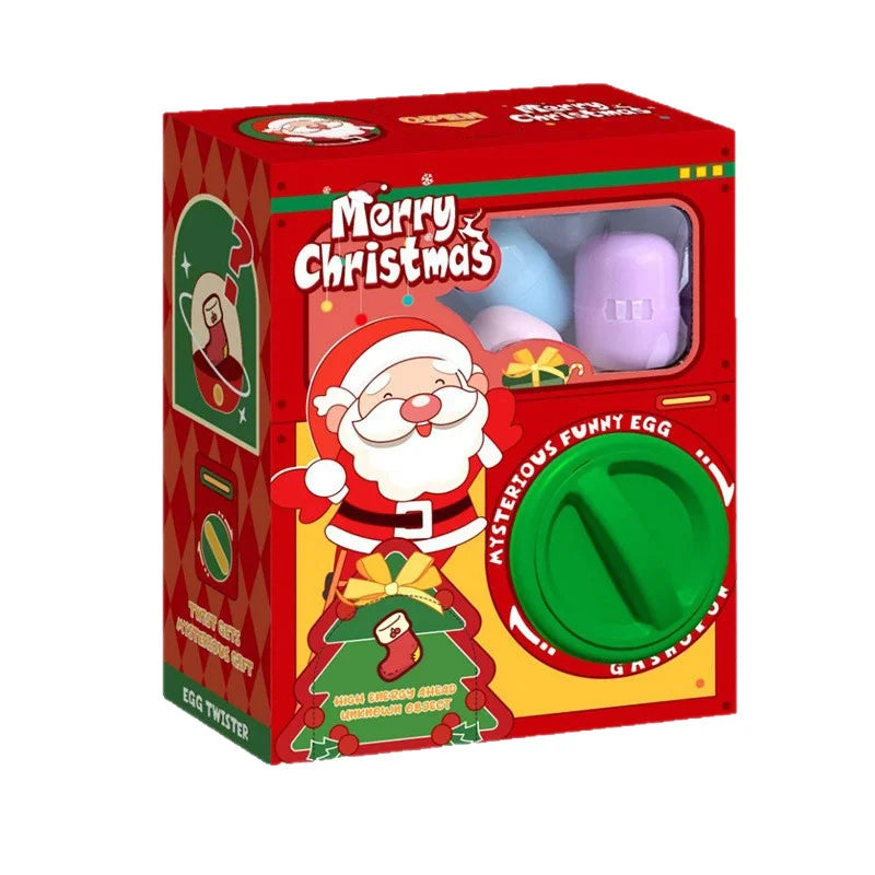 Mini Gashapon Claw Machine Blind Box Capsule Toy – Kids Gift Capsule Toy Machine QXL Santa Claus