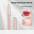 Mini Portable Lip & Concealer Brush with Cap | Multi-Use Lip Concealer Brush QXL Pink