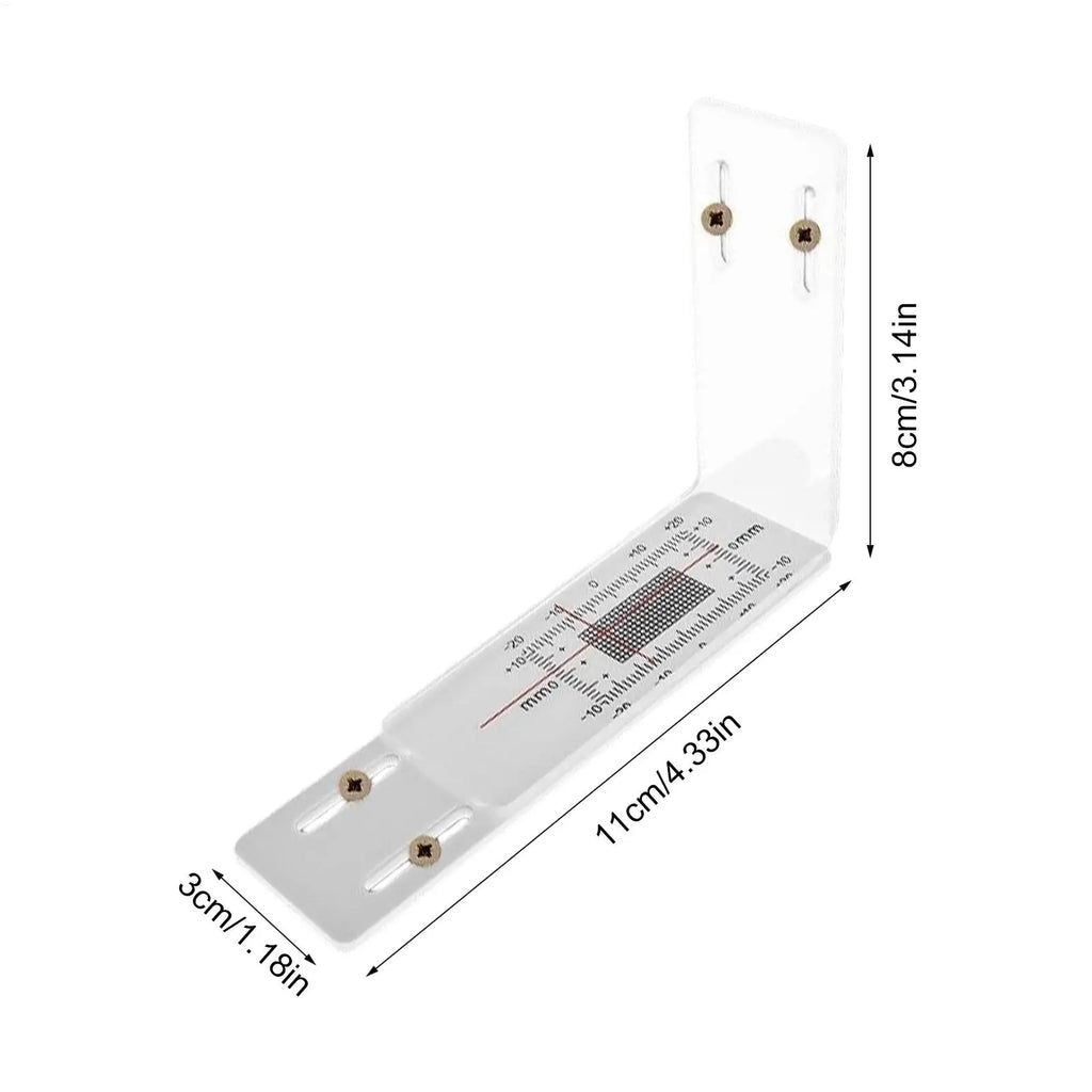 L-Shape Acrylic Crack Monitor | Wall Crack Detection Gauge Crack Monitoring Gauge QXL