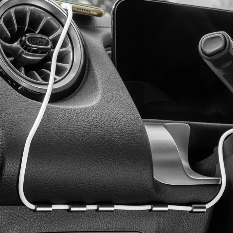 Self-Adhesive Cable Clips | Car & Desk Wire Organizer Cable Management Clip QXL