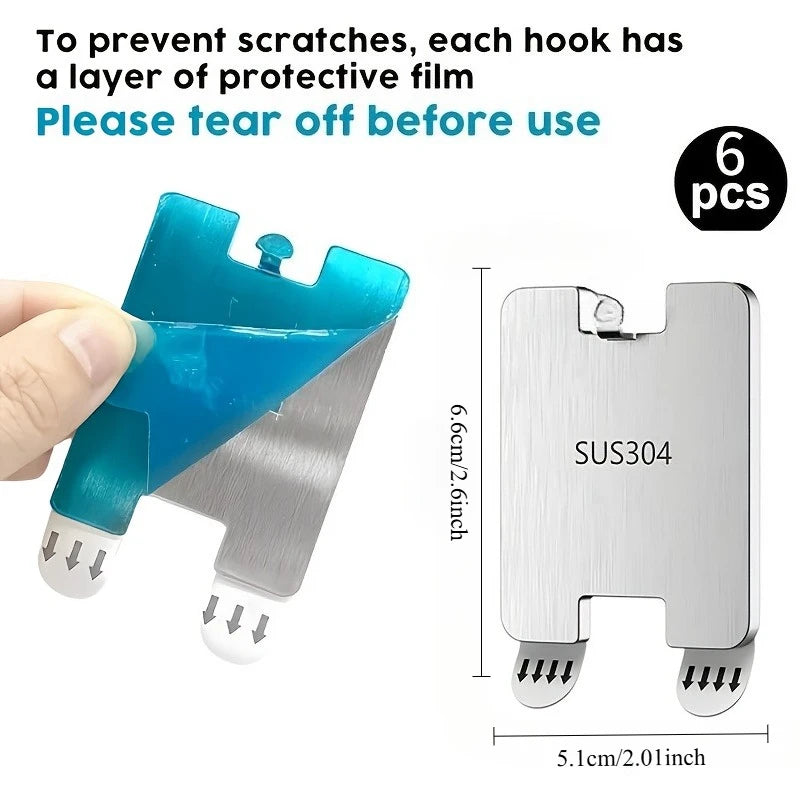Stainless Steel Picture Frame Hooks | Easy Wall Mount Picture Frame Hooks QXL