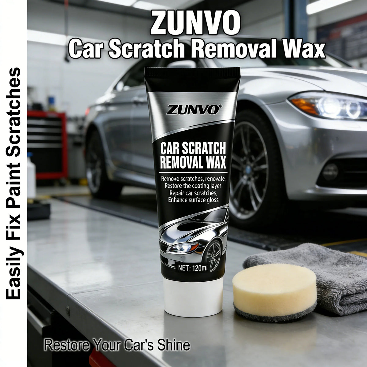 Crystal Car Polish Wax – Easy Apply Long-Lasting Shine Car Polish Wax QXL