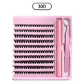 190-Pc 3D Cluster Lashes Kit | DIY Lash Extensions & Bond Seal Lash Extension Kit QXL Eyelash Set