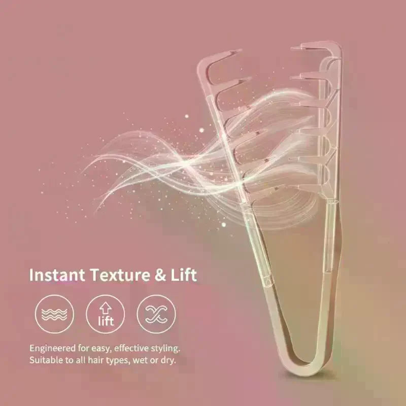 Wide Tooth Comb for Volume, Bangs & Root Lift Styling Wide Tooth Hair Comb QXL