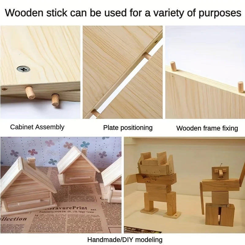 Wooden Dowel Pins for Furniture & Woodworking Projects Wooden Dowel Pins QXL
