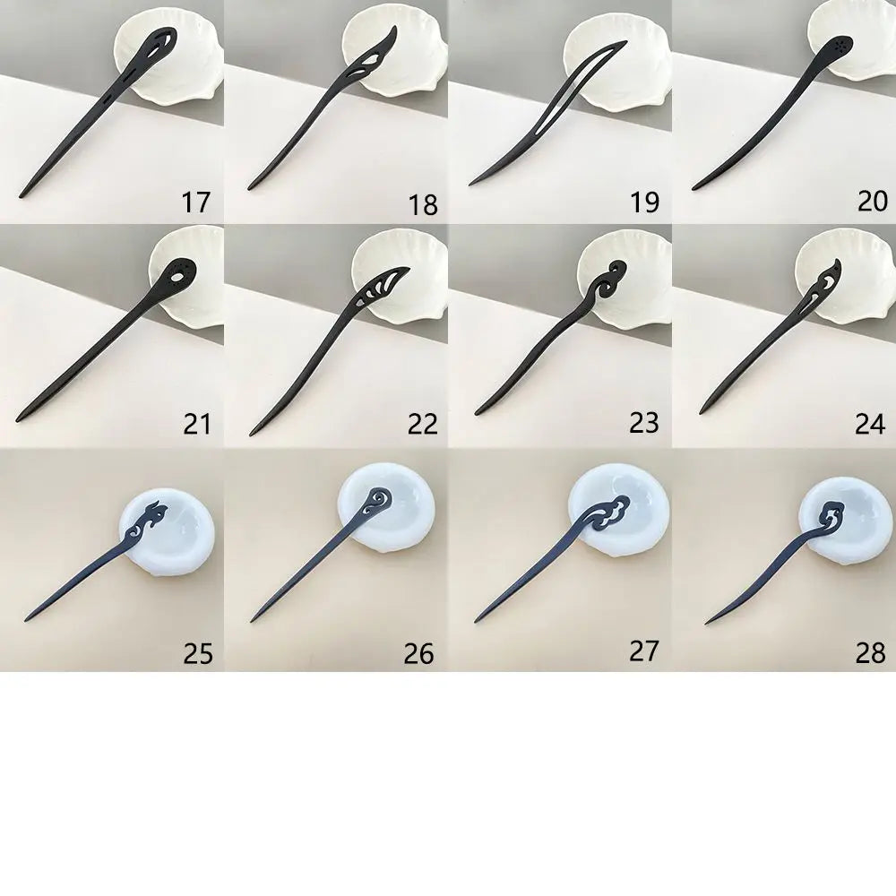 Handmade Carved Wooden Hair Stick | Chinese Chopstick Hairpin Wooden Hair Stick QXL