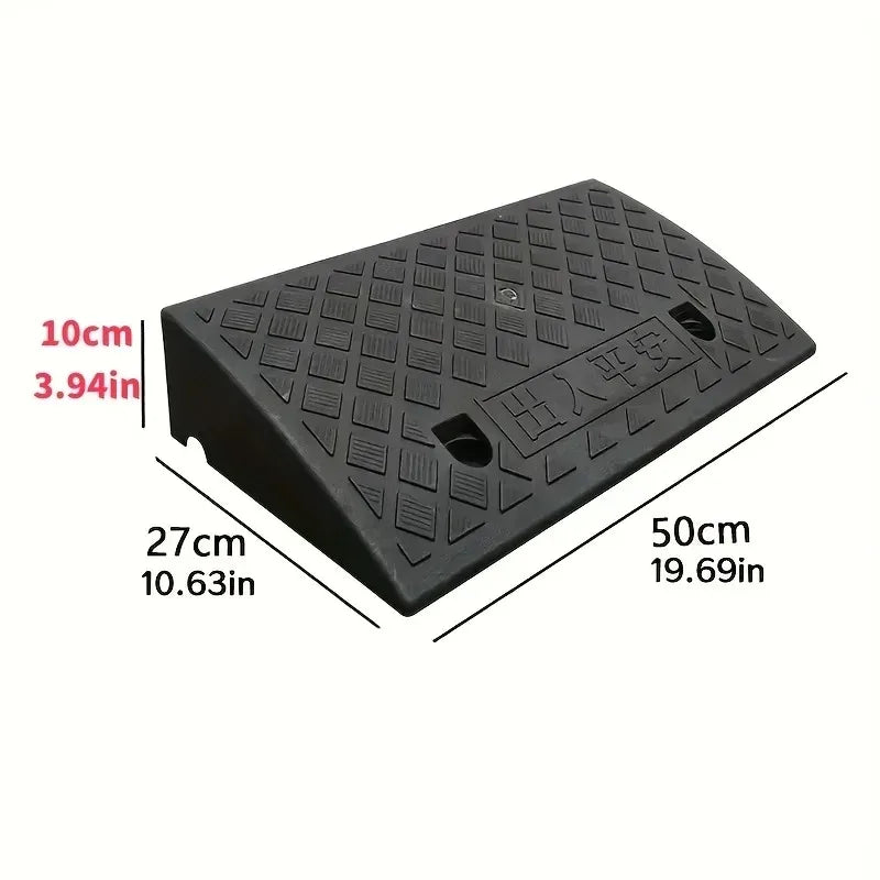 Portable Threshold Ramp Non-Slip | 10cm Curb Ramp for Cars Threshold Curb Ramp QXL