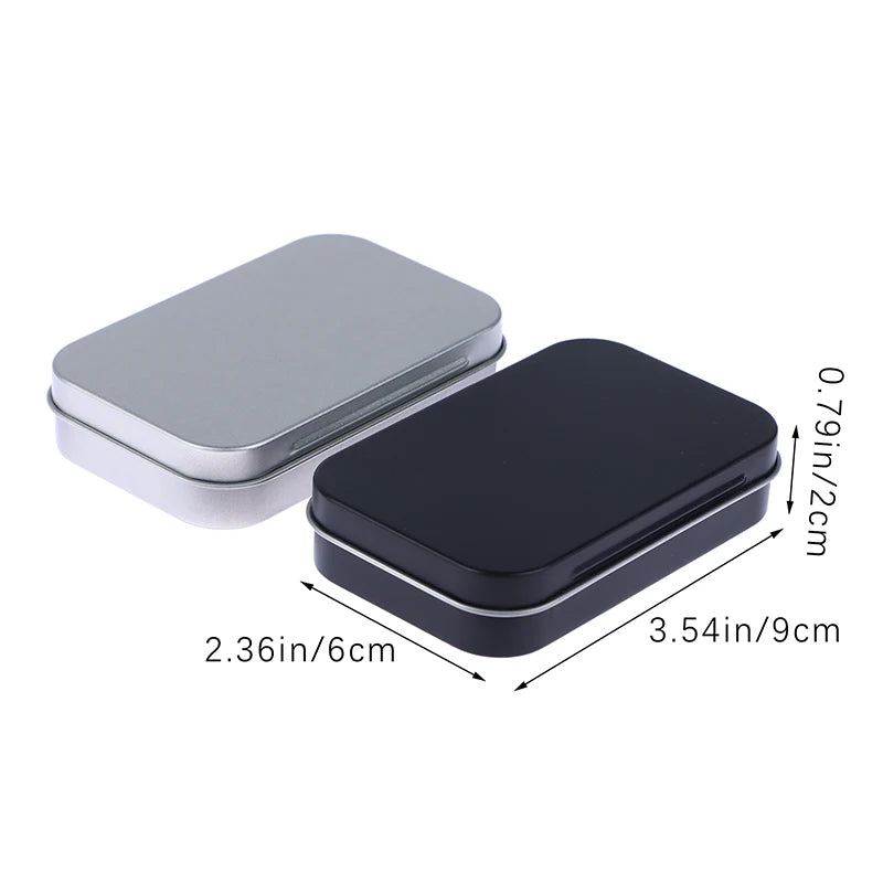 Small Tinplate Flip Storage Box | Coin, Key & Survival Kit Tinplate Storage Box QXL