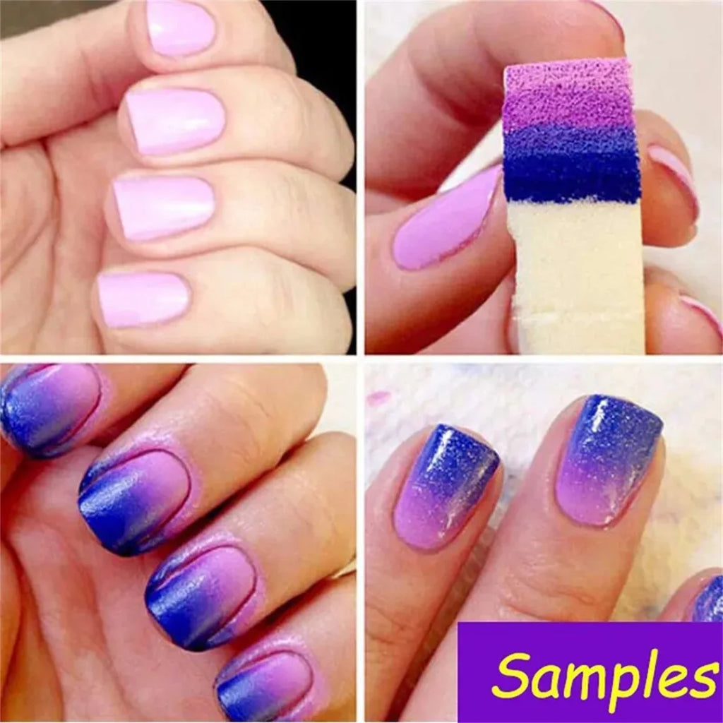 5-Pack Nail Art Gradient Sponge Stamper | DIY Ombre Nails Nail Art Sponge QXL