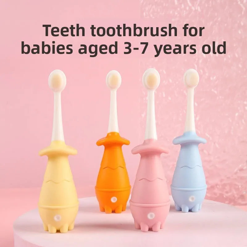 Kids Soft Bristle Toothbrush | Small Head, Ages 3–7 Kids Toothbrush QXL pink