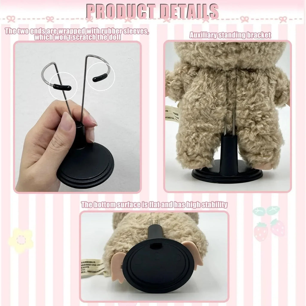 Adjustable Doll Stand 4–8 Inch | Metal Display Holder 3-Pack Doll Display Stand QXL
