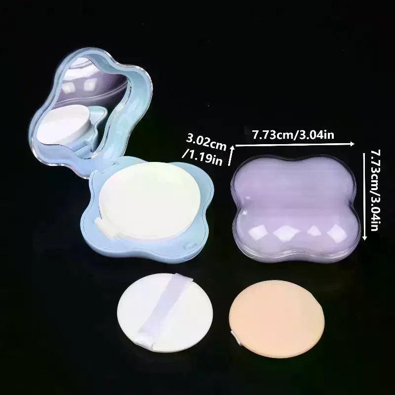 Empty Air Cushion Foundation Case with Puff, Sponge & Mirror Refillable Makeup Compact QXL