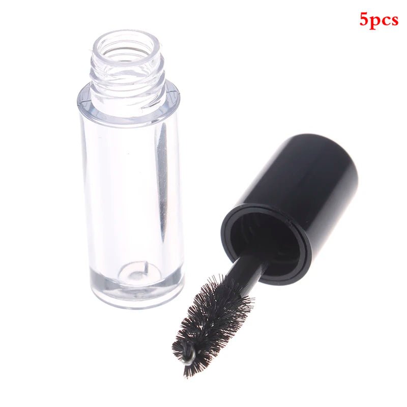 Refillable Empty Mascara Tubes with Wand | 5-Pack 0.8ml Mascara Refill Bottle QXL