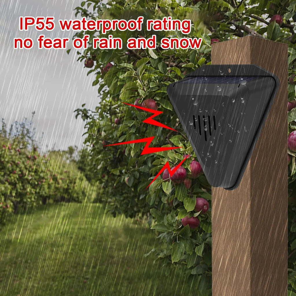 Solar Bird Repeller with Sound | Waterproof Outdoor Deterrent Solar Animal Repeller QXL