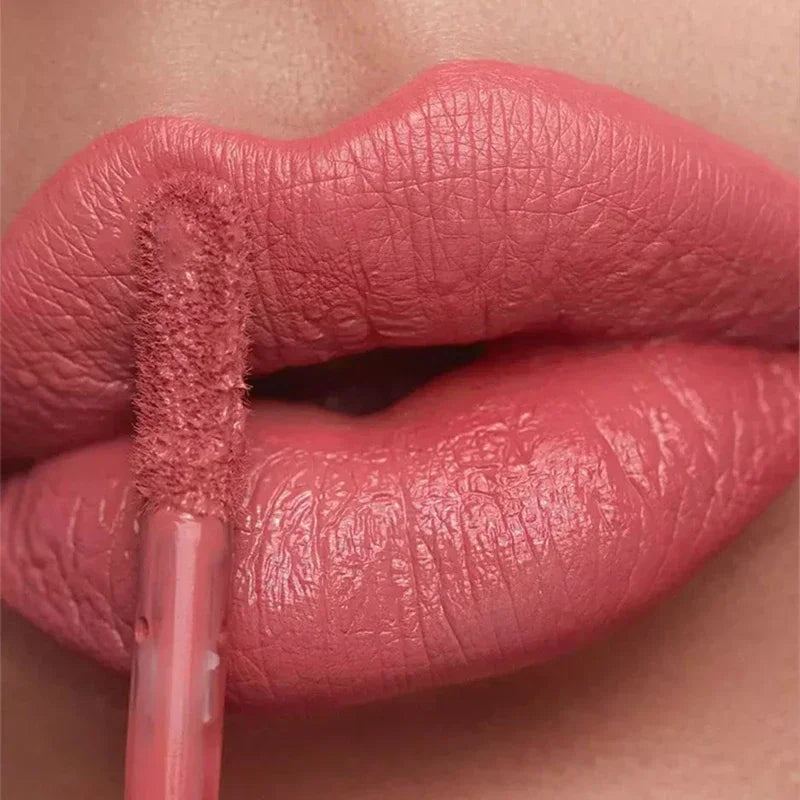 Nude Matte Lip Gloss 12 Colors | Velvet Waterproof Lipstick Matte Lip Gloss QXL