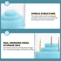 2-Pack Nail Drill Bit Storage Box | Manicure Organizer Nail Drill Bit Organizer QXL Default Title