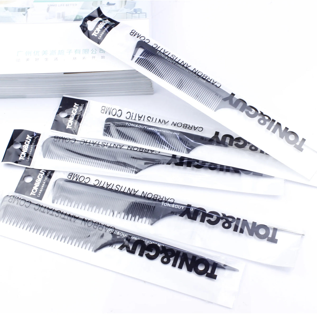 Black Professional Hair Styling Comb | Detangling & Parting Hair Styling Comb QXL