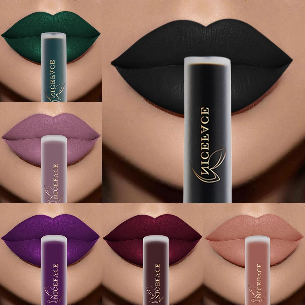 QiBest Matte Liquid Lipstick | Velvet Long-Lasting Lip Gloss Matte Liquid Lipstick QXL