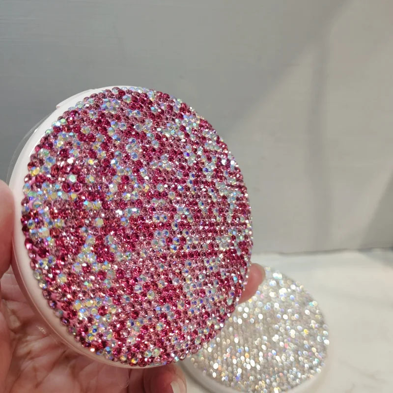 LED Rechargeable Makeup Mirror | Crystal Foldable Portable LED Makeup Mirror QXL