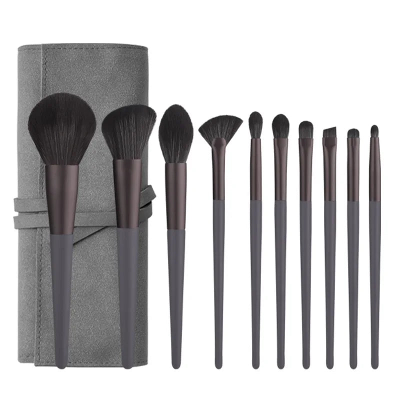 10-Piece Makeup Brush Set | Eye Shadow, Blush & Face Brushes Makeup Brush Set QXL