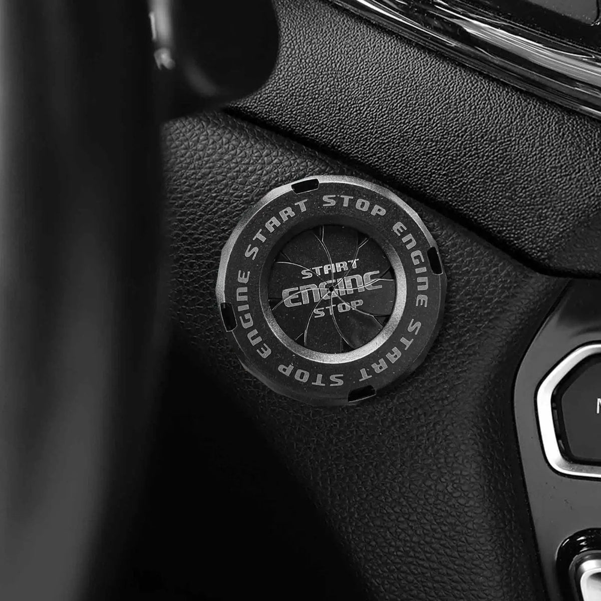 Car Ignition Start Button Cover Ring | ABS Plastic Protector Ignition Button Cover QXL