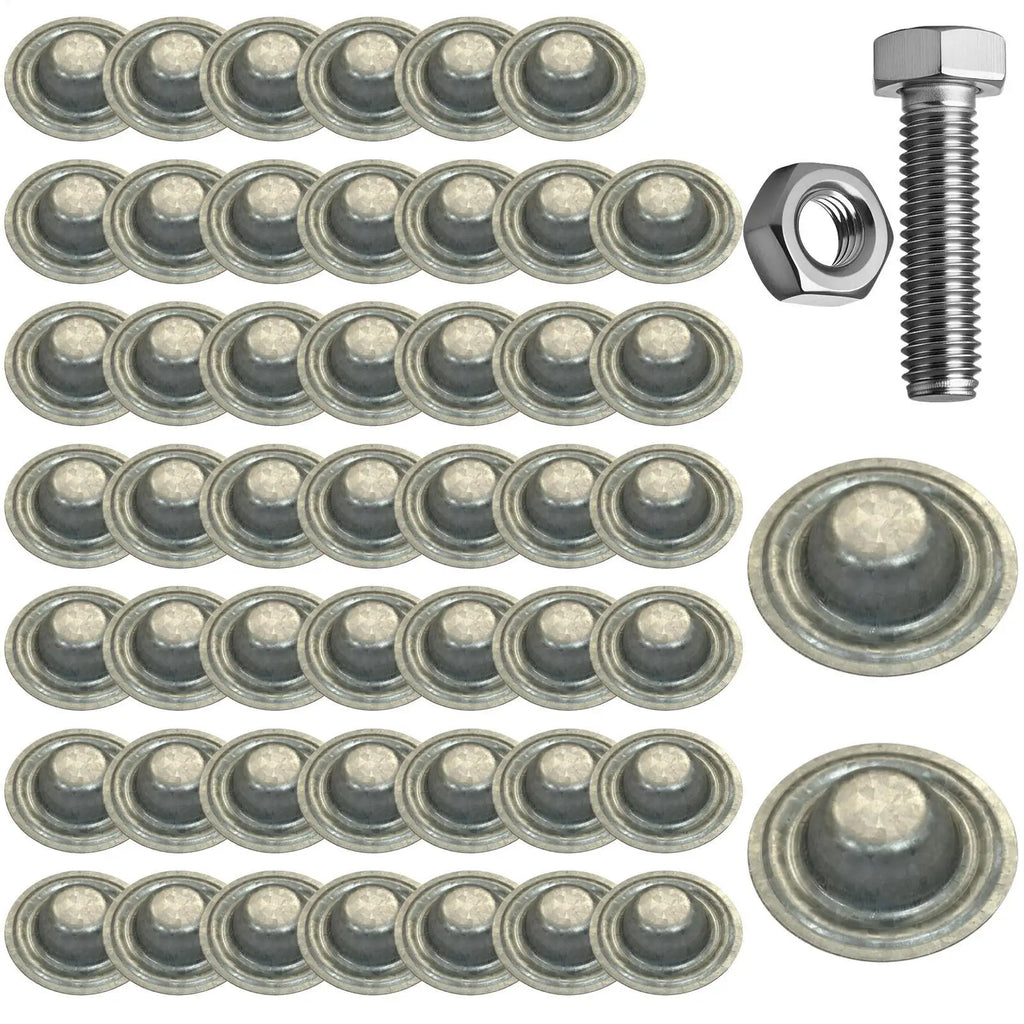 50-Pack Metal Roof Screw Caps | Aluminum-Zinc Weatherproof Covers Roofing Screw Caps QXL