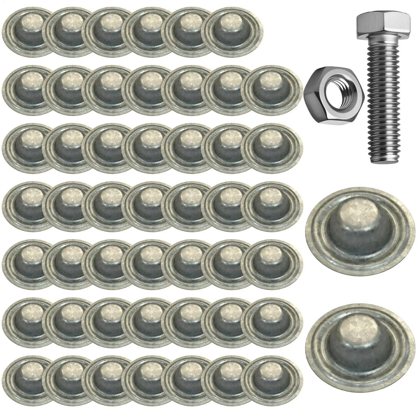 50-Pack Metal Roof Screw Caps | Aluminum-Zinc Weatherproof Covers Roofing Screw Caps QXL