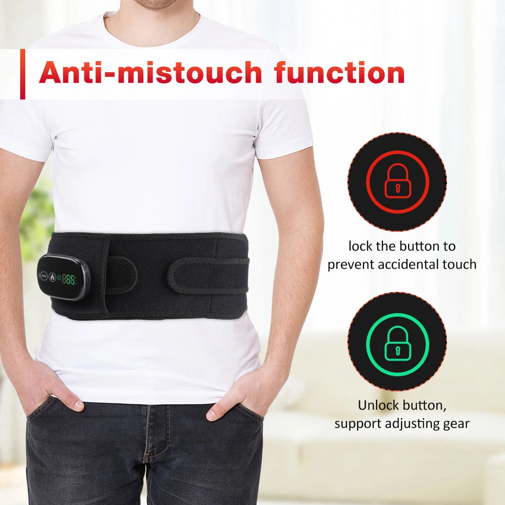 Hailicare Cordless Heated Waist Massage Belt | Red Light Therapy Heated Massage Belt QXL